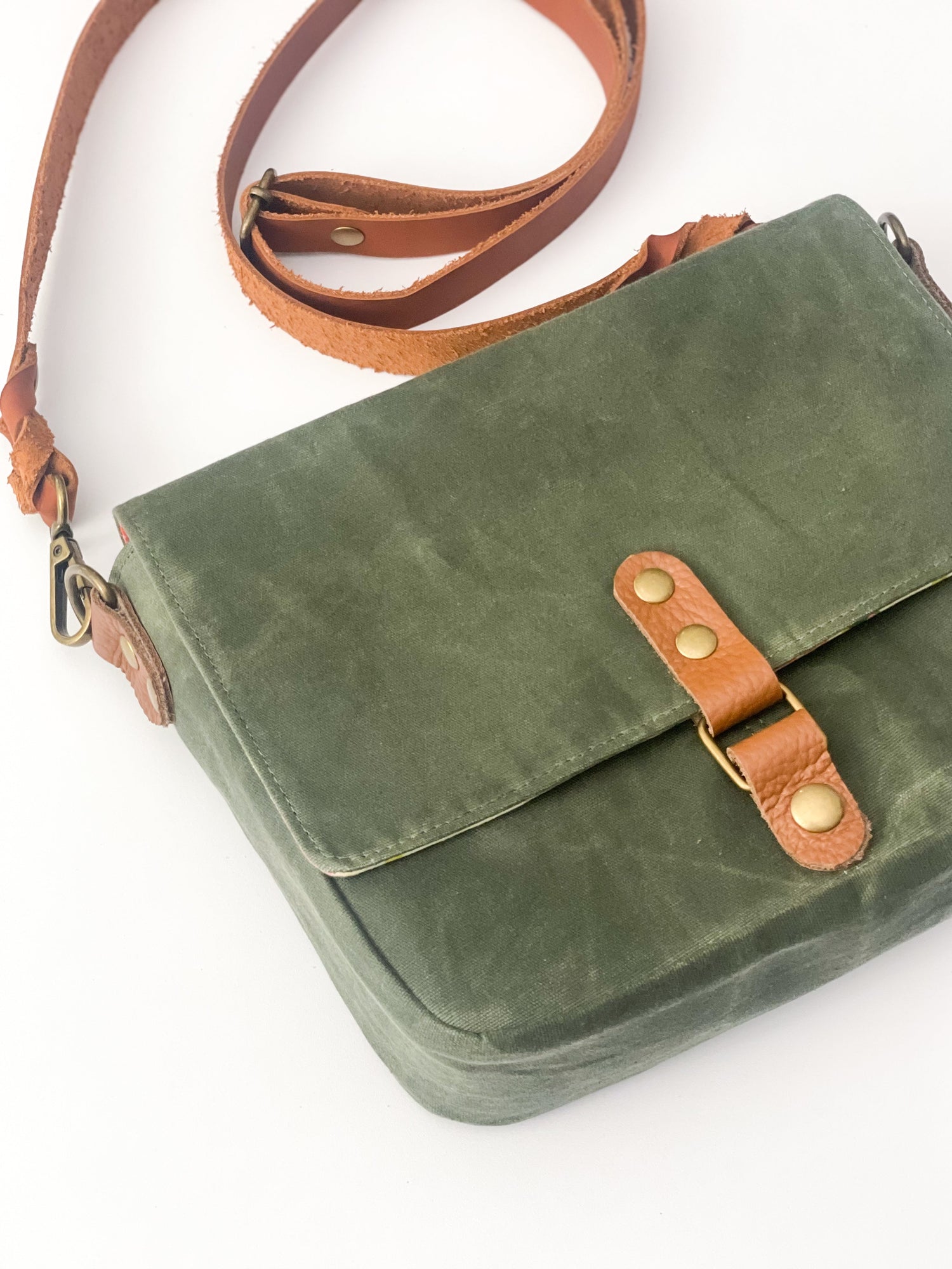 yellow and green crossbody belt bag