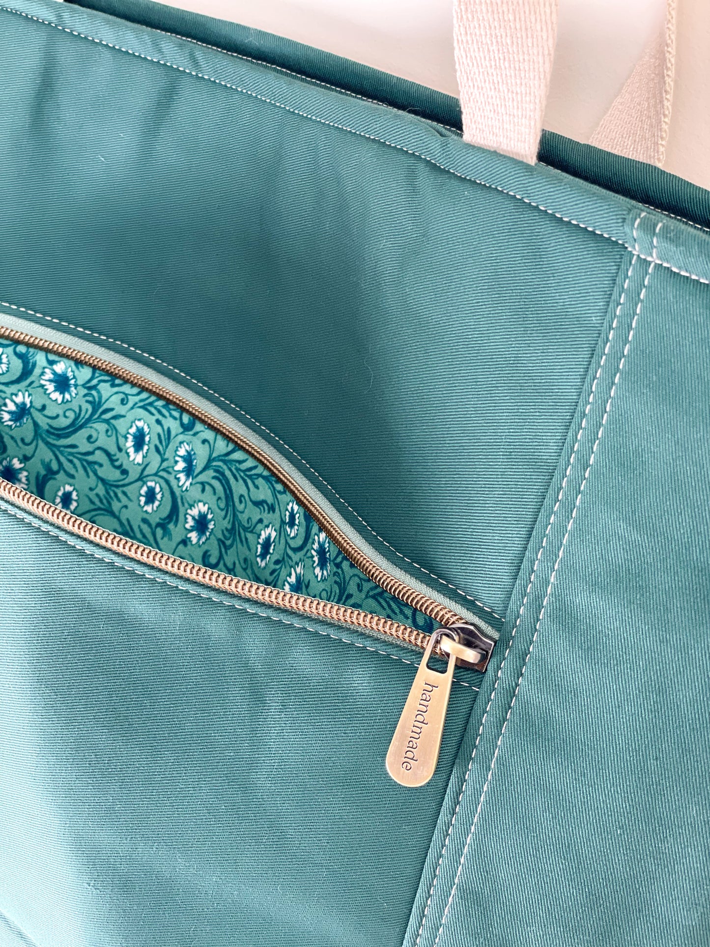 Signature Quilted Landscape Tote Bag