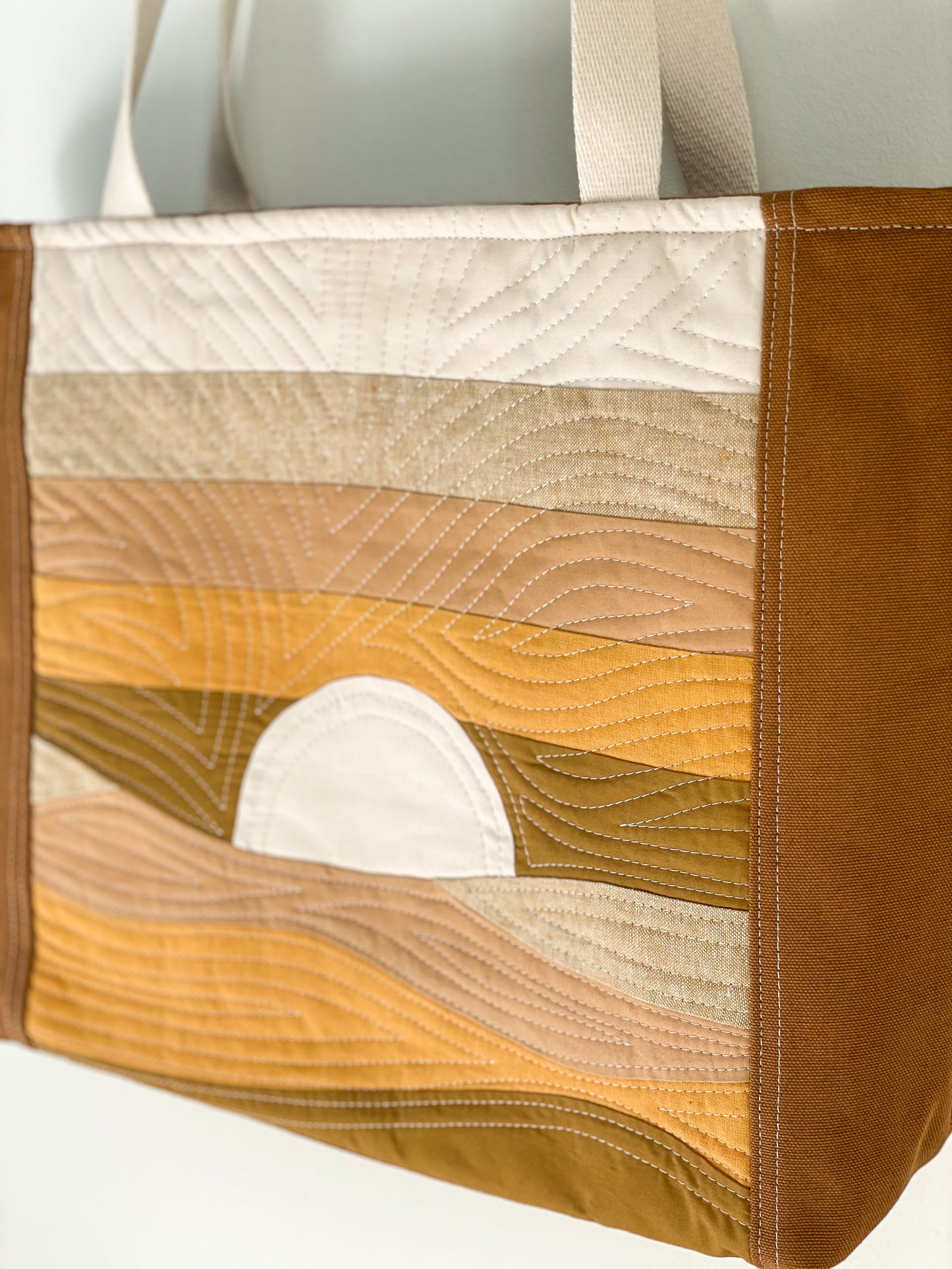 Signature Quilted Landscape Tote Bag