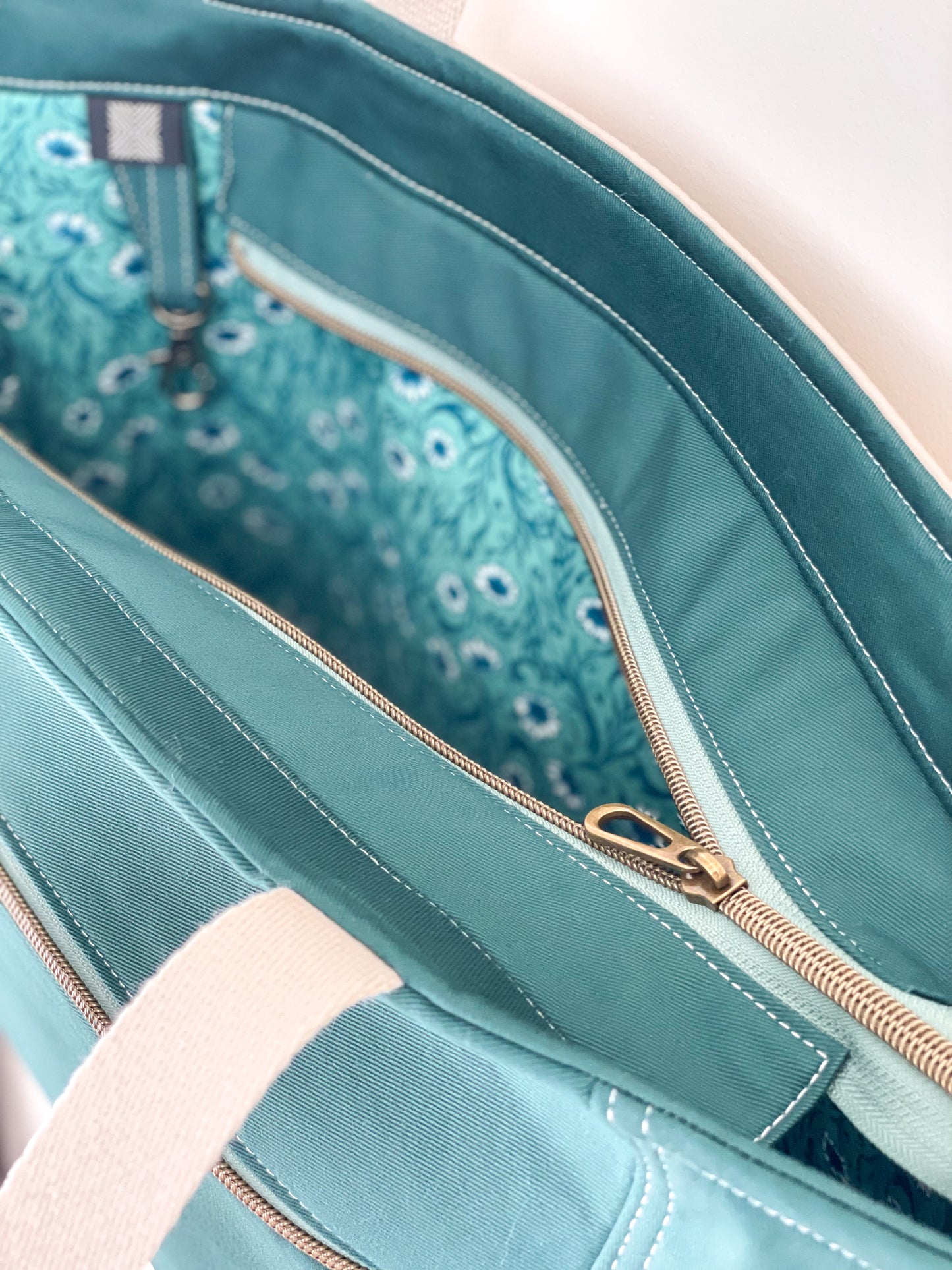 Signature Quilted Landscape Tote Bag