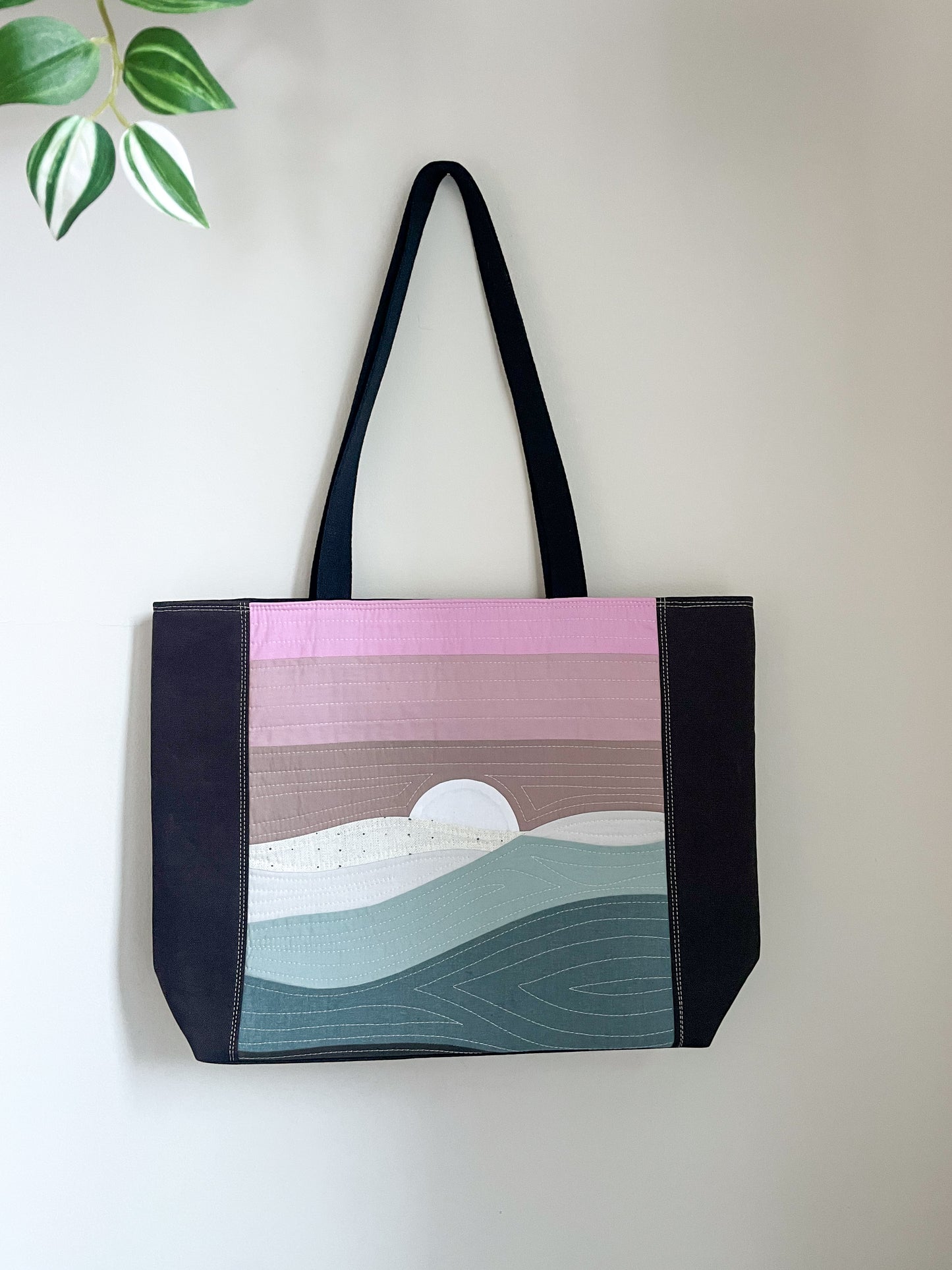 Signature Quilted Landscape Tote Bag