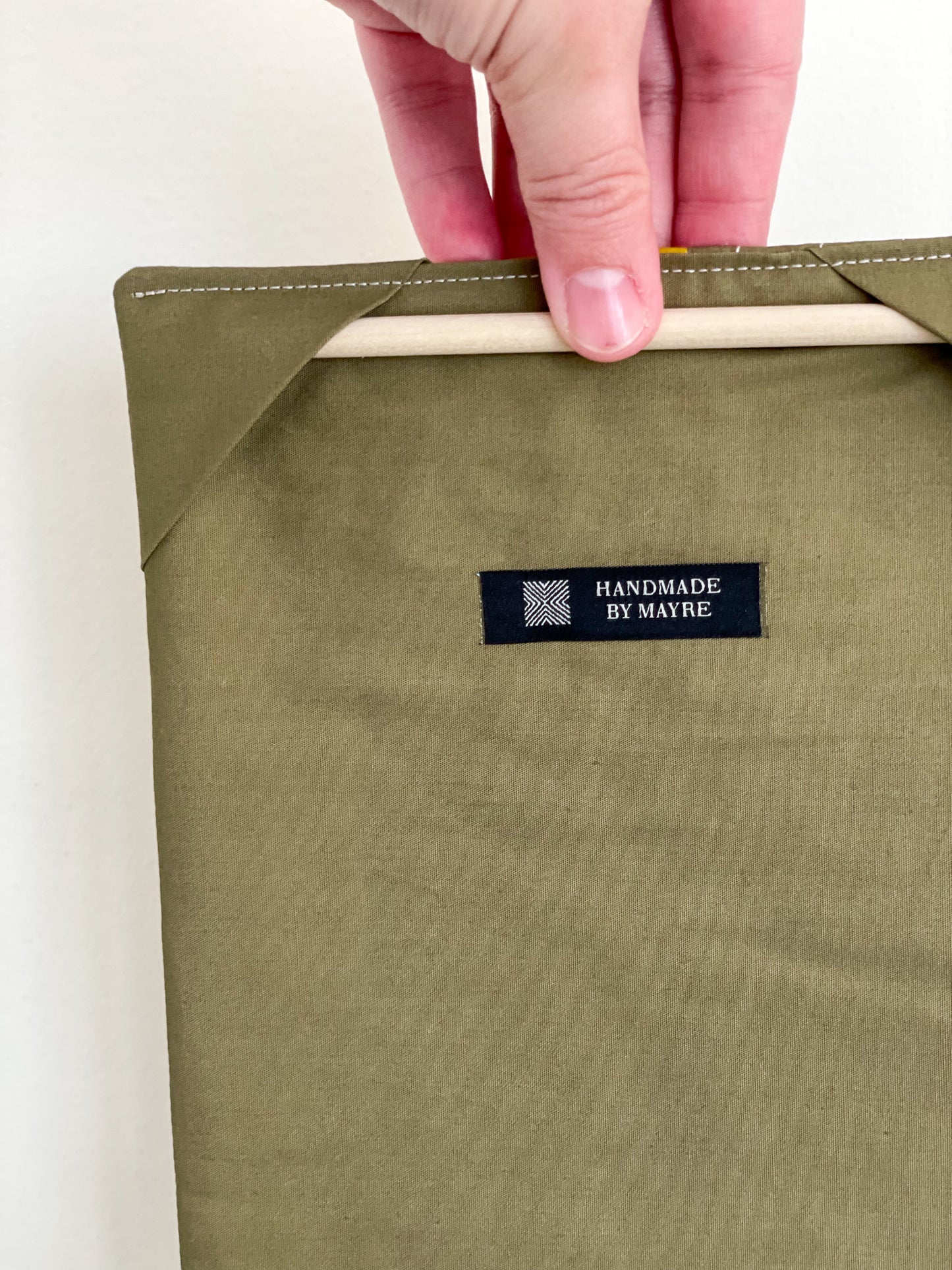 Check Wall Quilt Olive 2