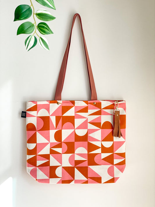 Zipper Tote Bag