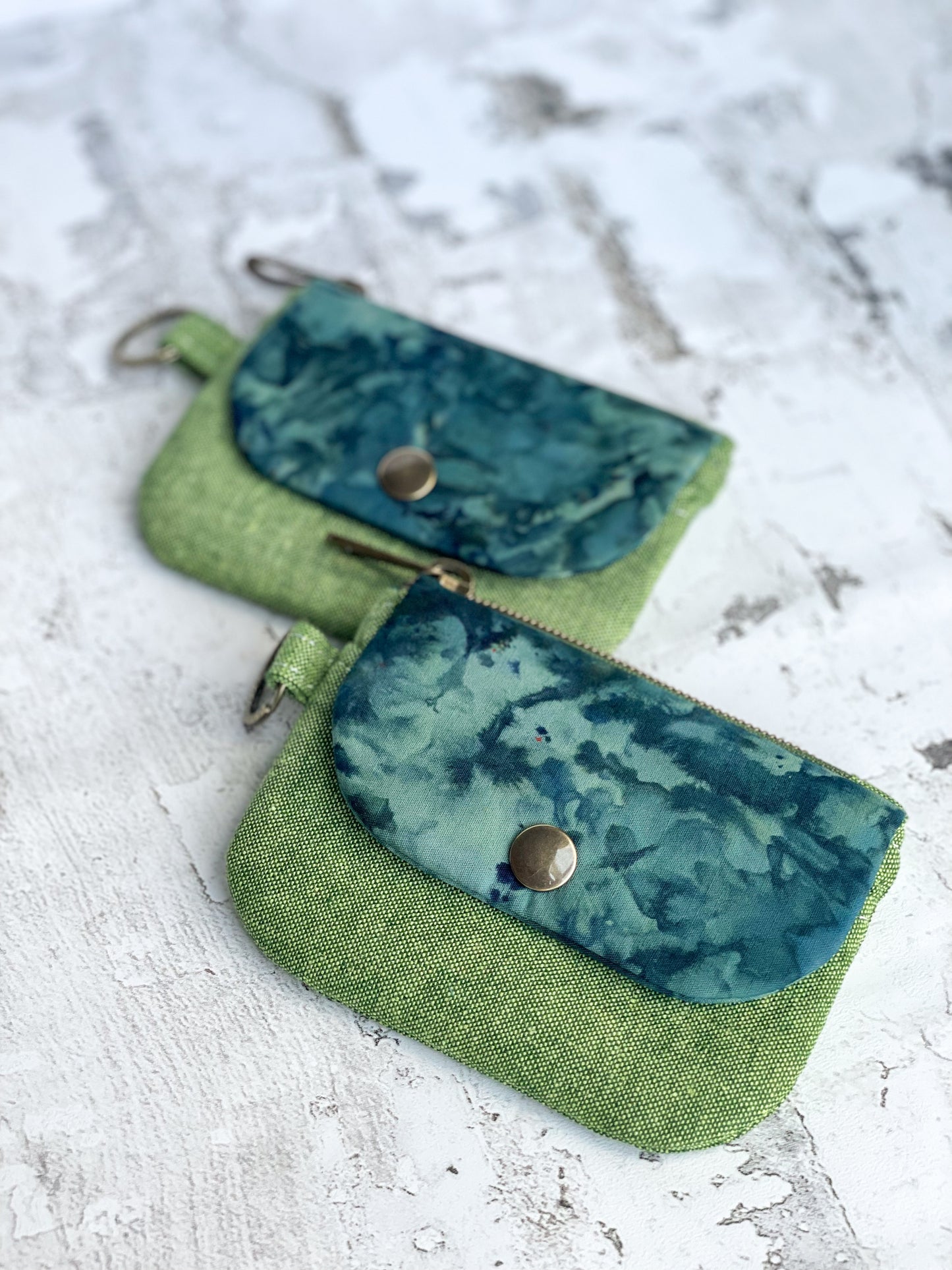 Ice Dyed Keychain Wallet