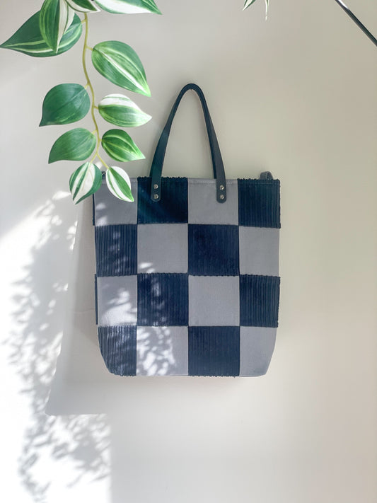 Checkered Crossbody Tote