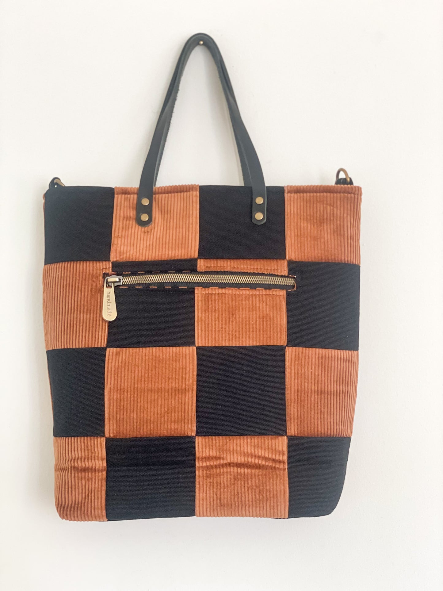 Checkered Crossbody Tote