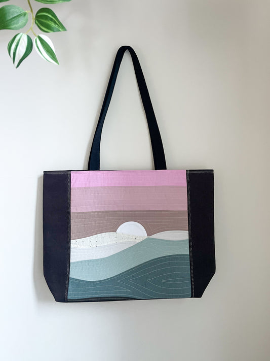 Signature Quilted Landscape Tote Bag