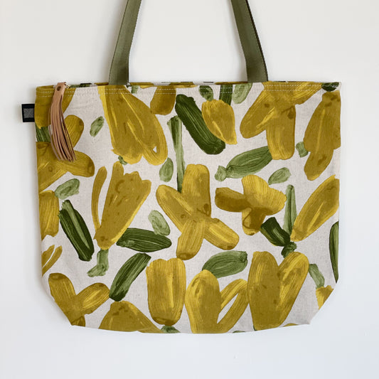 Zipper Tote Bag