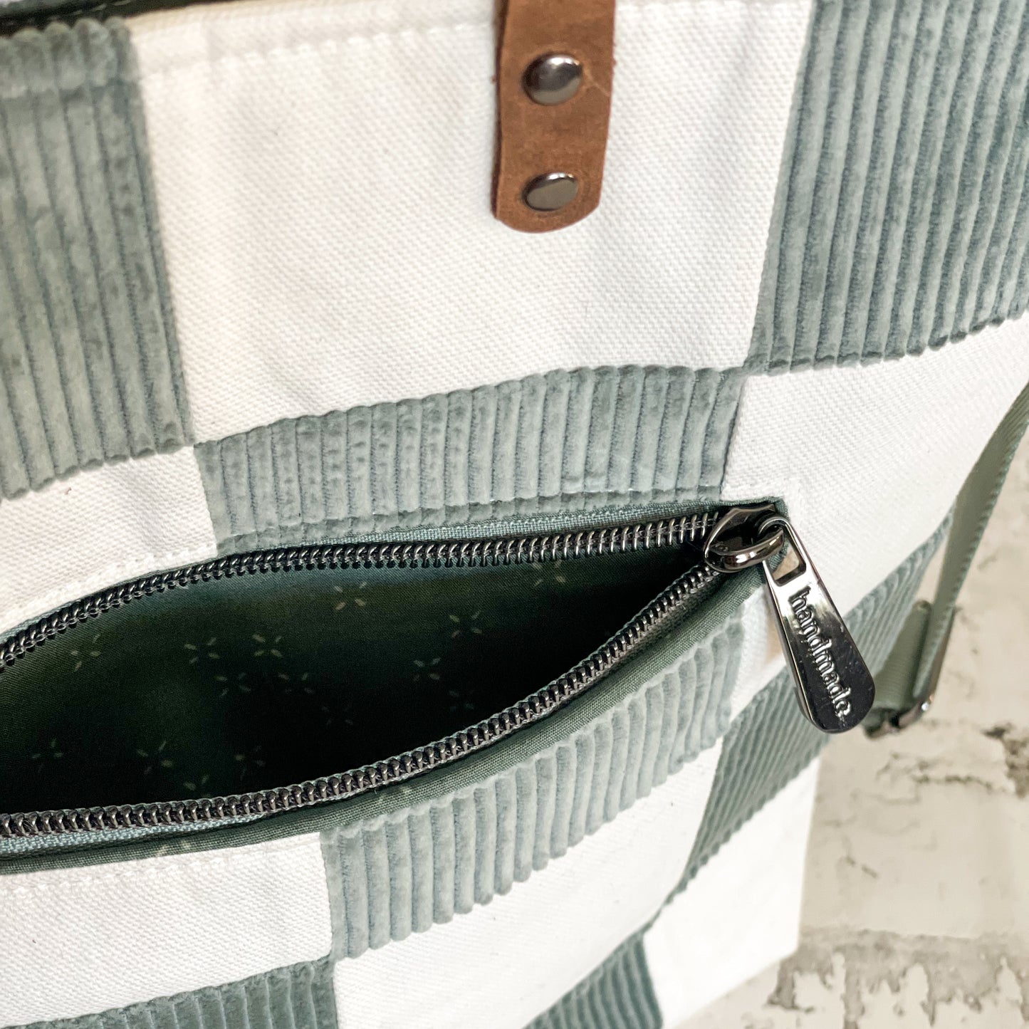 Checkered Crossbody Tote