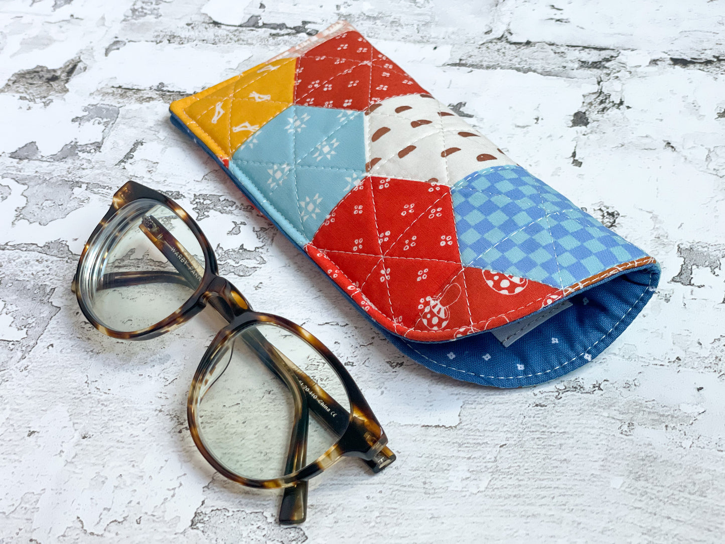 Quilted Eye Glass Sleeve