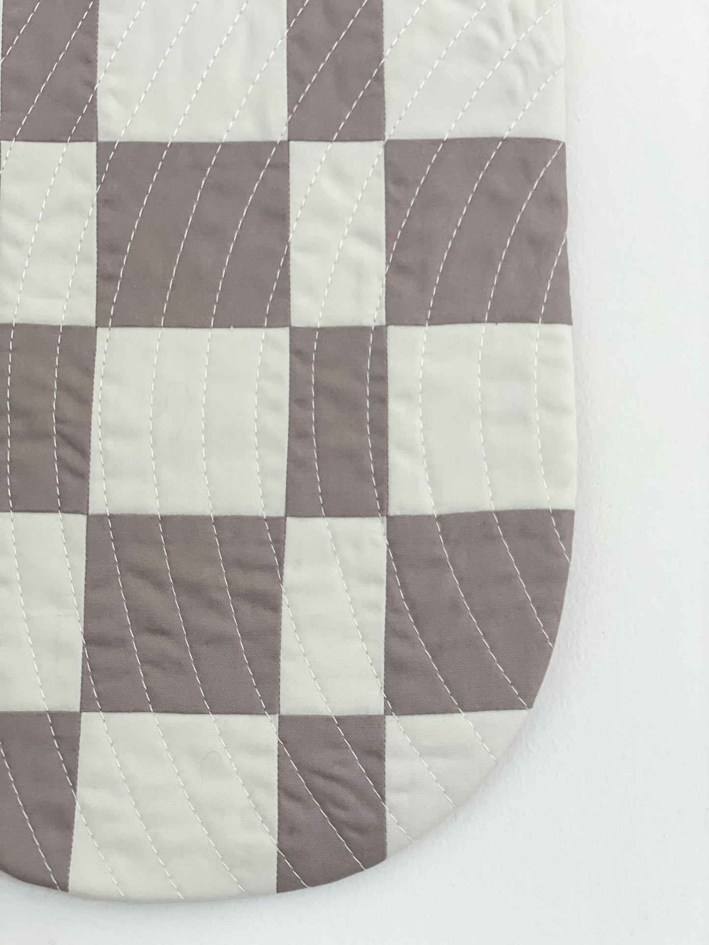 Check Wall Quilt Lavender 1