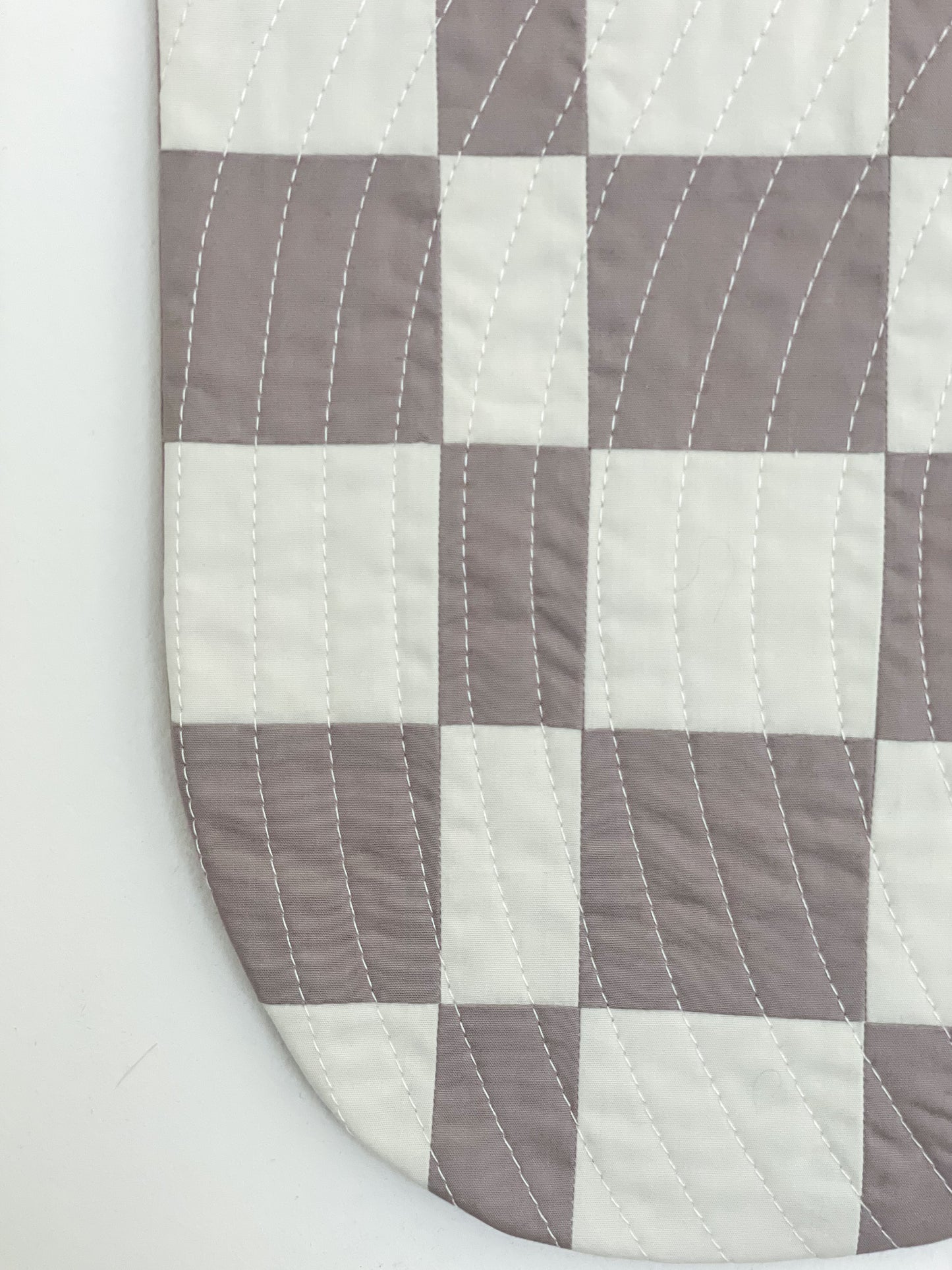 Check Wall Quilt Lavender 1