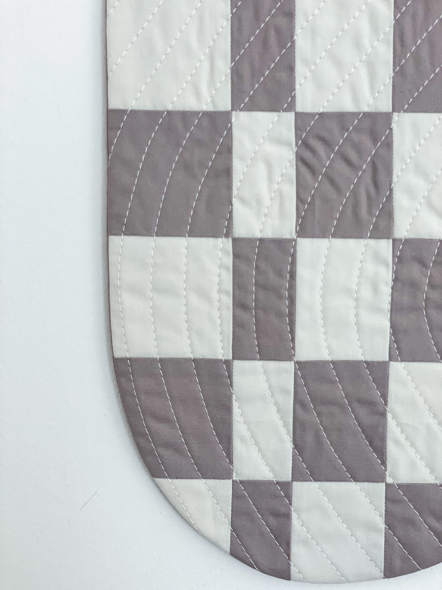 Check Wall Quilt Lavender 2
